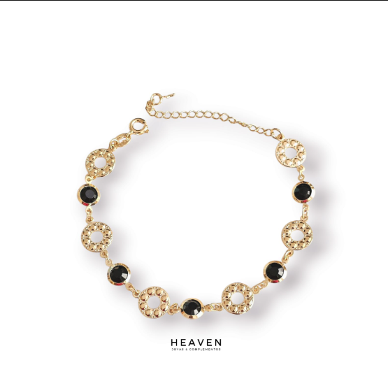 Pulsera enchapada en oro.