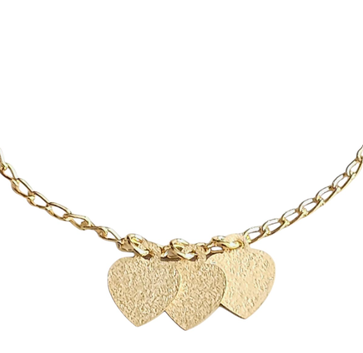 Pulsera enchapada en oro.