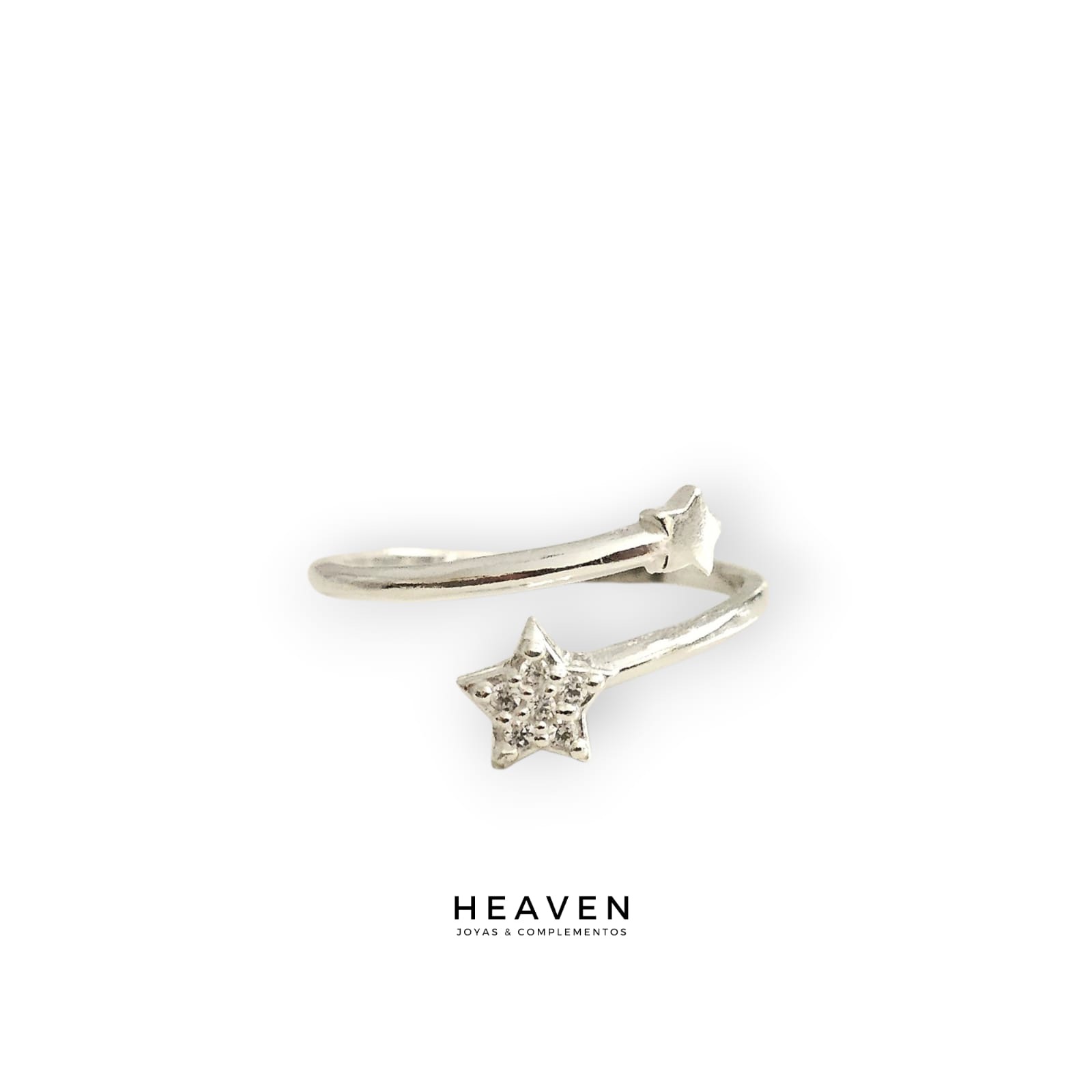 Anillo en plata. Estrellas