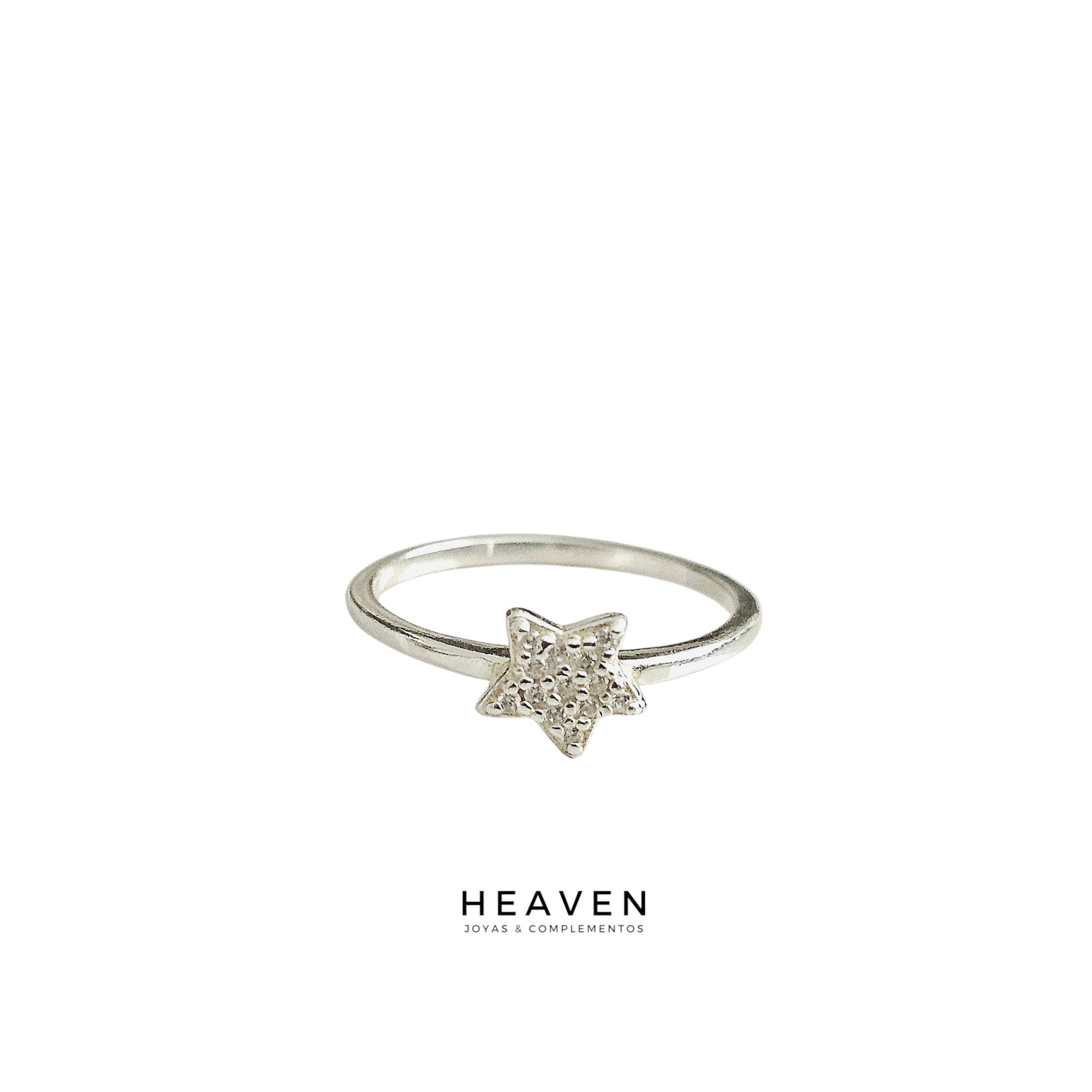 Anillo en plata. Estrella