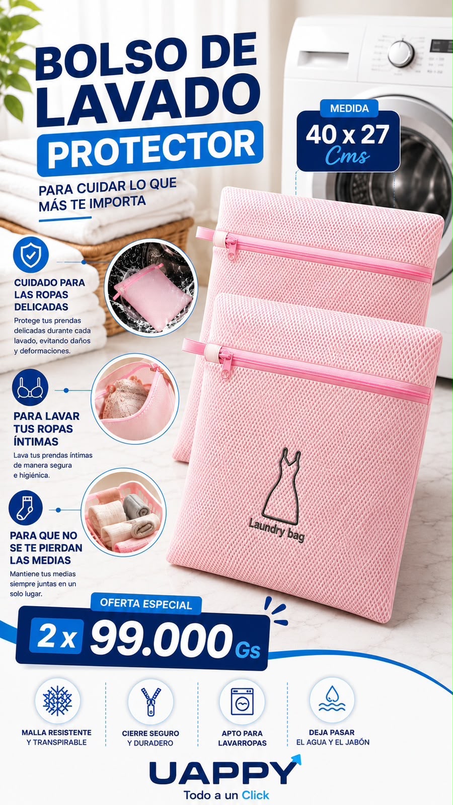 Bolso de lavado 2 x 99000