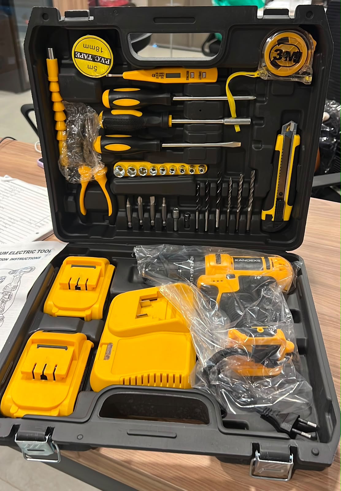 Kit taladro kandexs 21 V